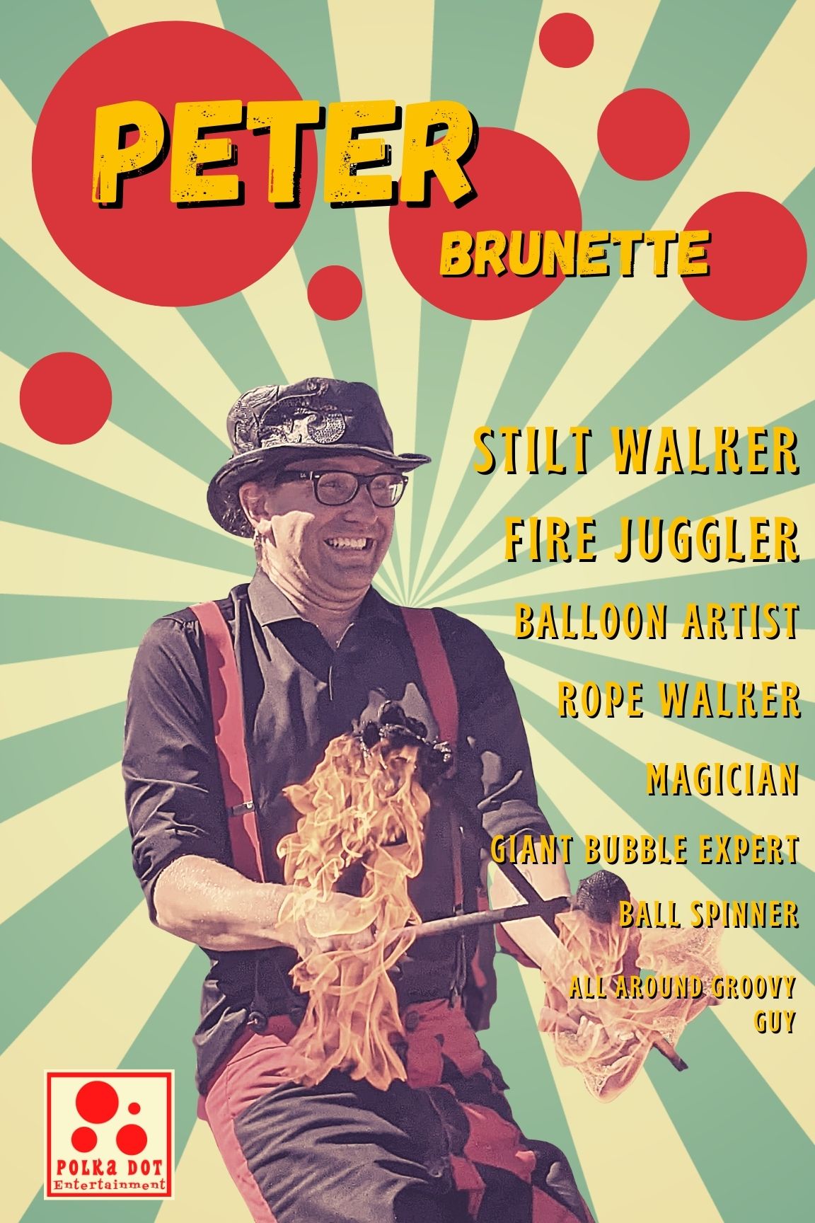 Peter Brunette Juggler Sideshow Poster